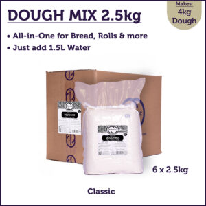 All-in-One DOUGH MIX (6×2.5kg) Bakes Bread, Rolls & lots more... Just add 1.5l Water